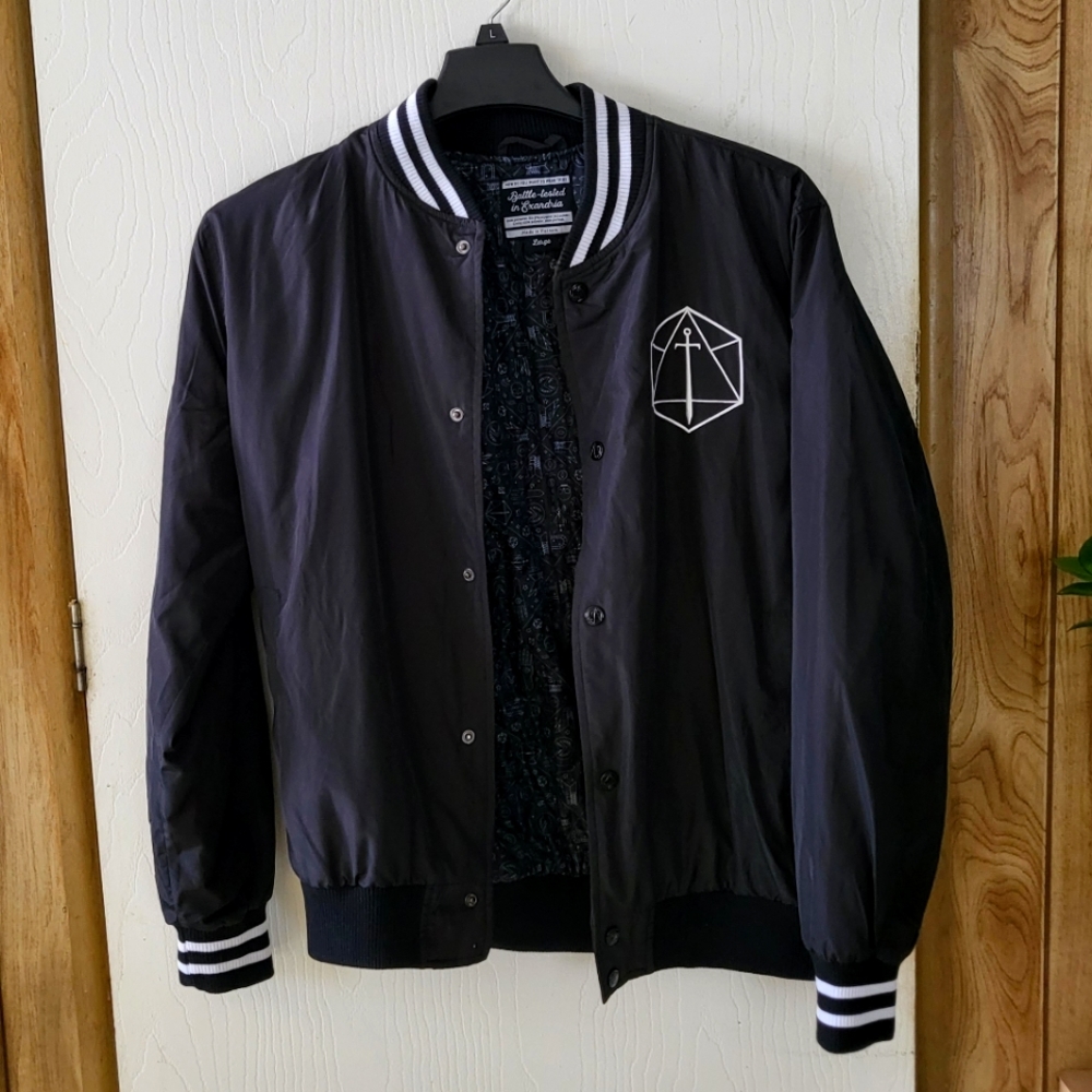 Battle-Tested in Exandria Take a Chance Roll the Dice Bomber Jacket